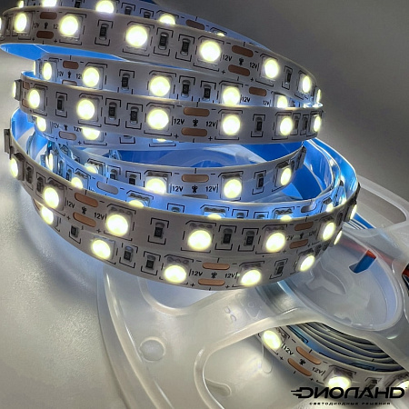 Светодиодная лента SMD 5050 / 60LED / 12V / 14.4W / IP20 / 4000K