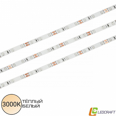 Светодиодная лента SMD 2835 / 60LED / 12V / 4,8W / IP20 / 3000K