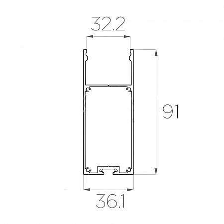 Алюминиевый профиль LC-LP-9035 (2 метра)