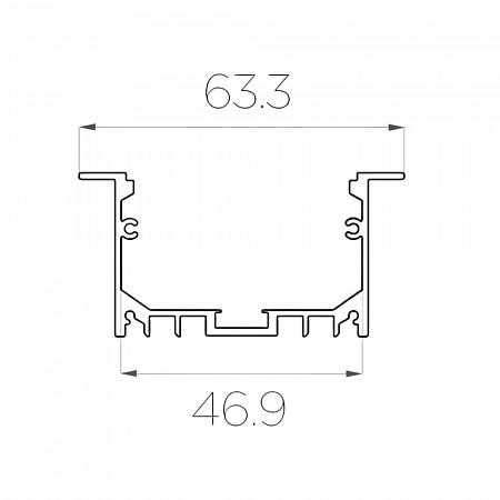 Алюминиевый профиль LC-LPV-3263 (2 метра)