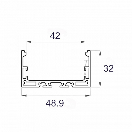 Алюминиевый профиль LC-LP-3250 (2 метра)
