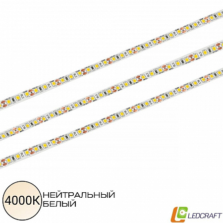 Светодиодная лента SMD 3528 / 120LED / 12V / 9,6W / IP20 / 4000K