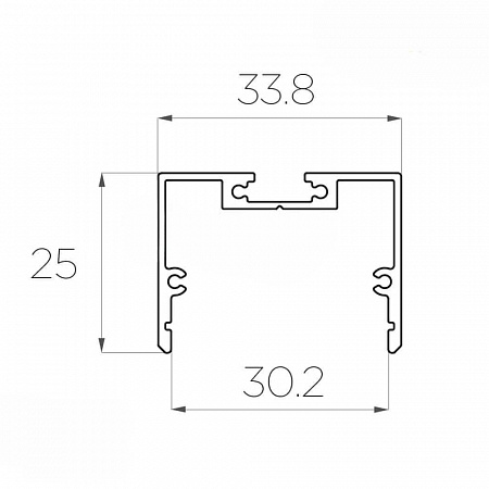 Алюминиевый профиль LC-LP-2534 (2 метра)