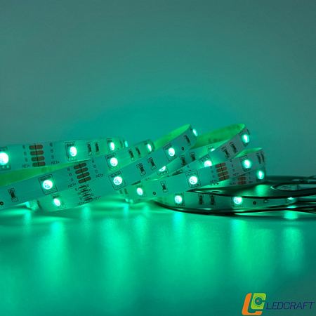 Светодиодная лента SMD 5050 / 30LED / 12V / 7,2W / IP20 / RGB