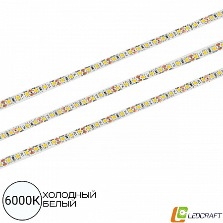 Светодиодная лента SMD 3528 / 120LED / 12V / 9,6W / IP20 / 6000K