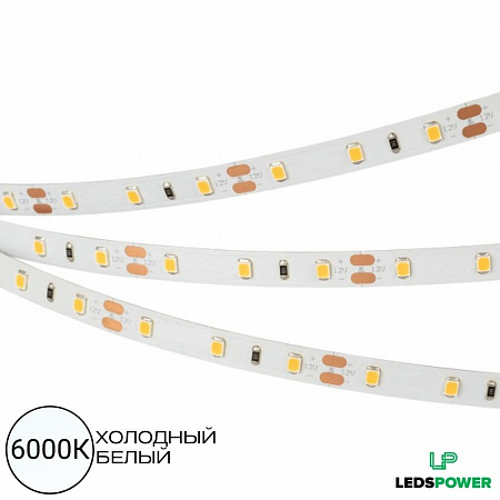 Светодиодная лента SMD 2835 / 60LED / 12V / 4,8W / IP20 / 6000K