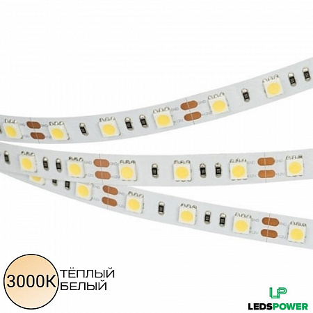 Светодиодная лента SMD 5050 / 60LED / 24V / 14,4W / IP20 / 3000К