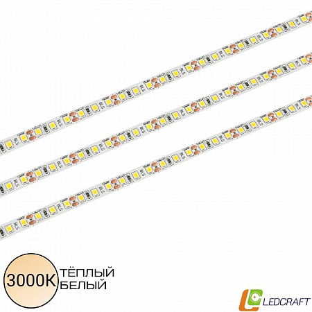 Светодиодная лента SMD 2835 / 120LED / 12V / 9,6W / IP20 / 3000K