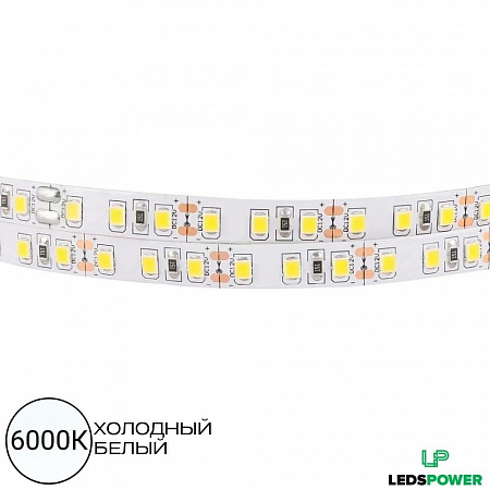 Светодиодная лента SMD 2835 / 120LED / 12V / 9,6W / IP20 / 6000К