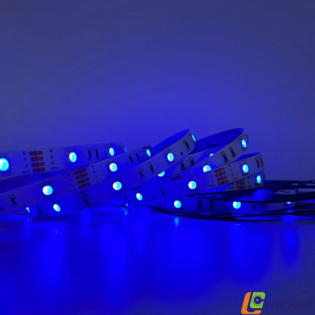 Светодиодная лента SMD 5050 / 30LED / 12V / 7,2W / IP20 / RGB