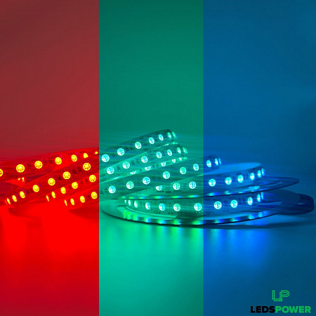 Светодиодная лента SMD 5050 / 96LED / 12V / 23W / IP20 / RGB