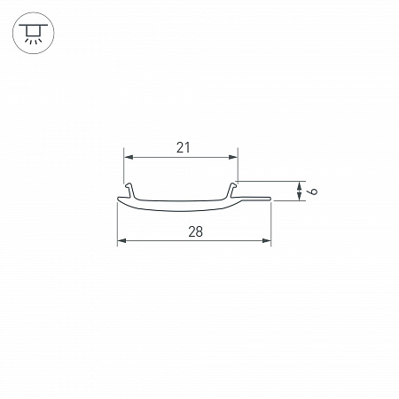 Рассеиватель STRETCH-S-20-WALL-SIDE (10 метров)