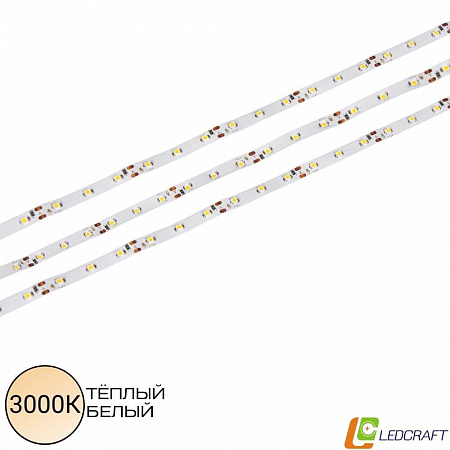 Светодиодная лента SMD 3528 / 60LED / 12V / 4,8W / IP20 / 3000K