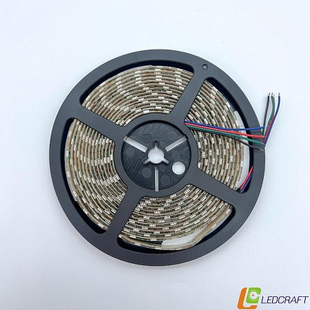 Светодиодная лента SMD 5050 / 60LED / 12V / 15W / IP65 / RGB влагозащищённая